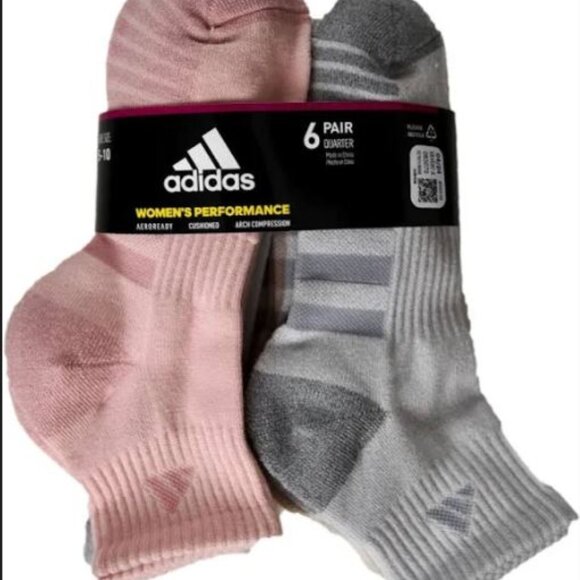 adidas Ladies' Quarter Sock, 6-pair - Picture 7 of 7